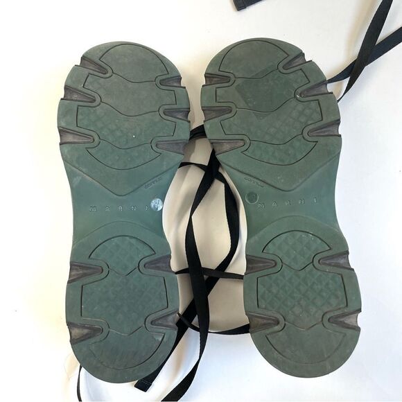 Marni Neoprene And Glitter Lace Up Mary Jane Sneakers - Picture 7 of 16